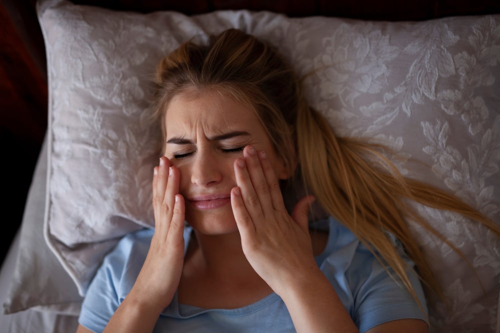 Face or cheek pain from bruxisum, tmj, airway resistance